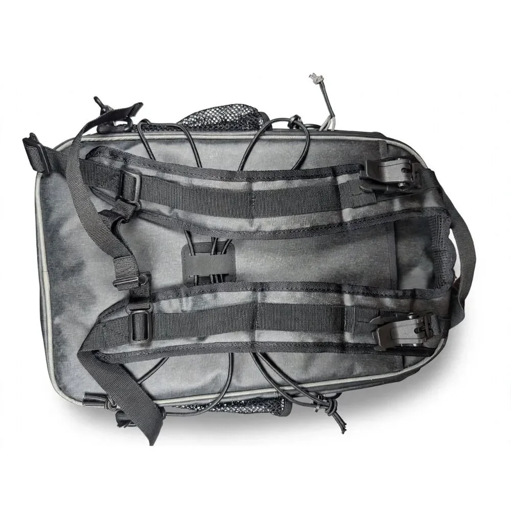 BiKASE Waterproof Bicycle Rack Trunk Bag Gray Neon Yellow Used Excellent